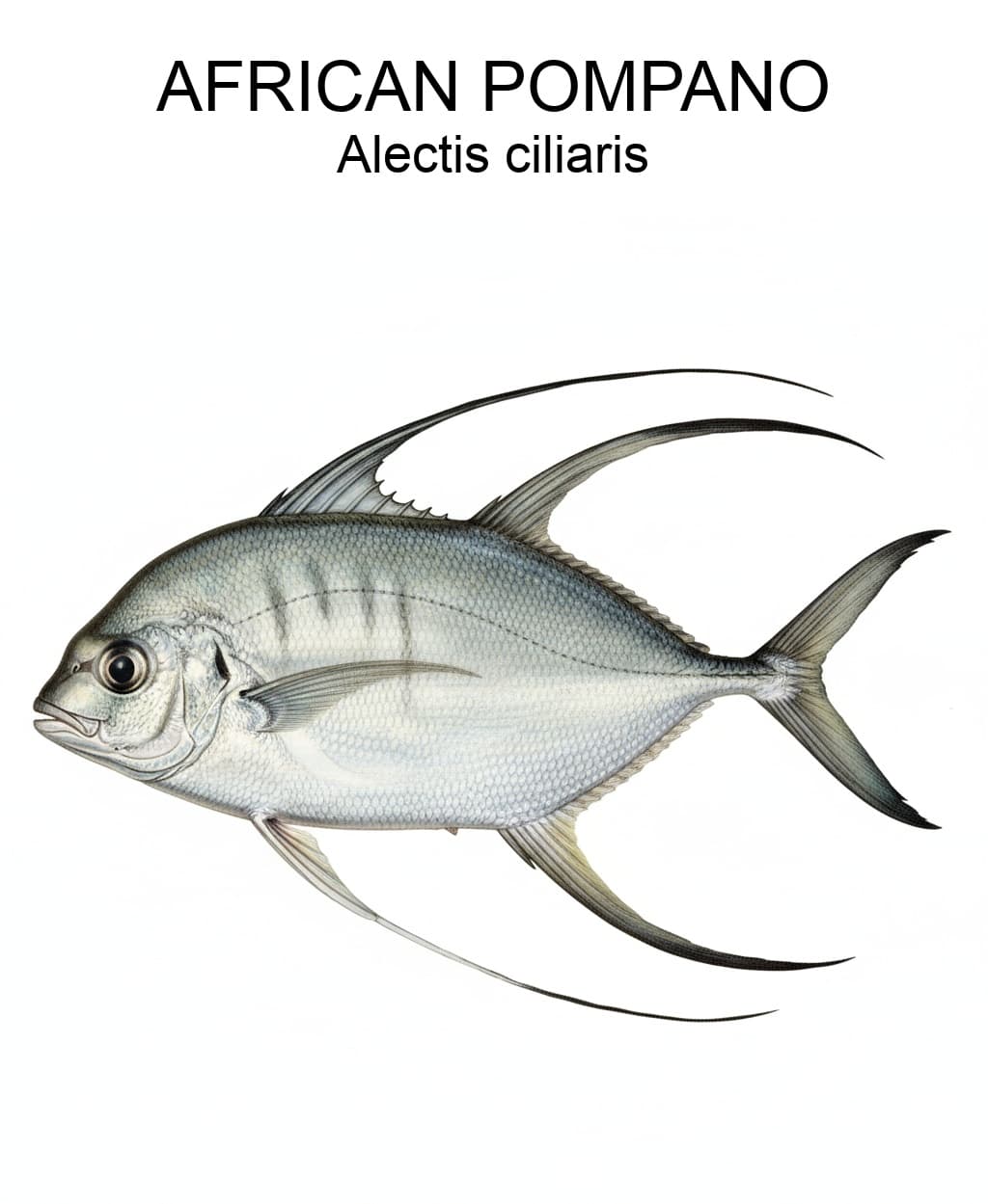 African Pompano identification plate