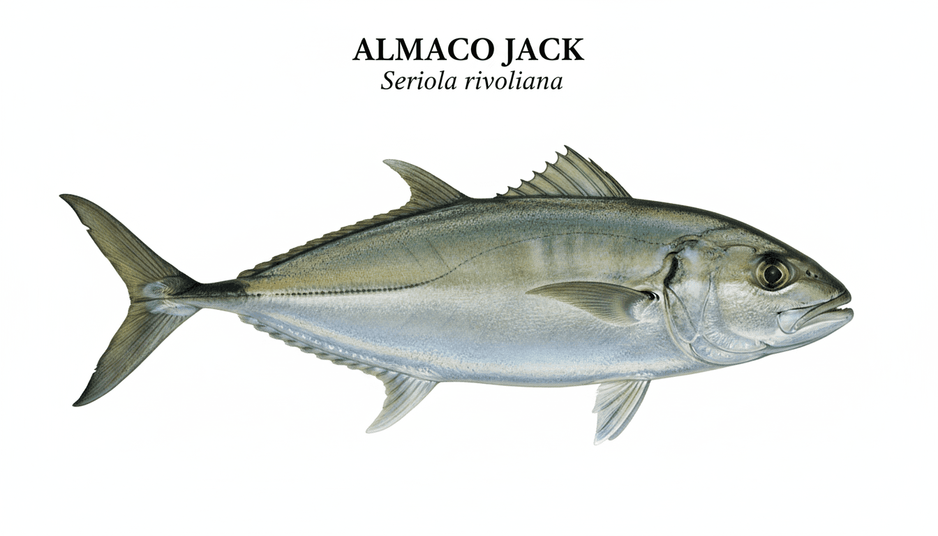 Almaco Jack identification plate