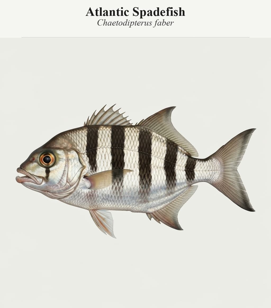 Atlantic Spadefish identification plate