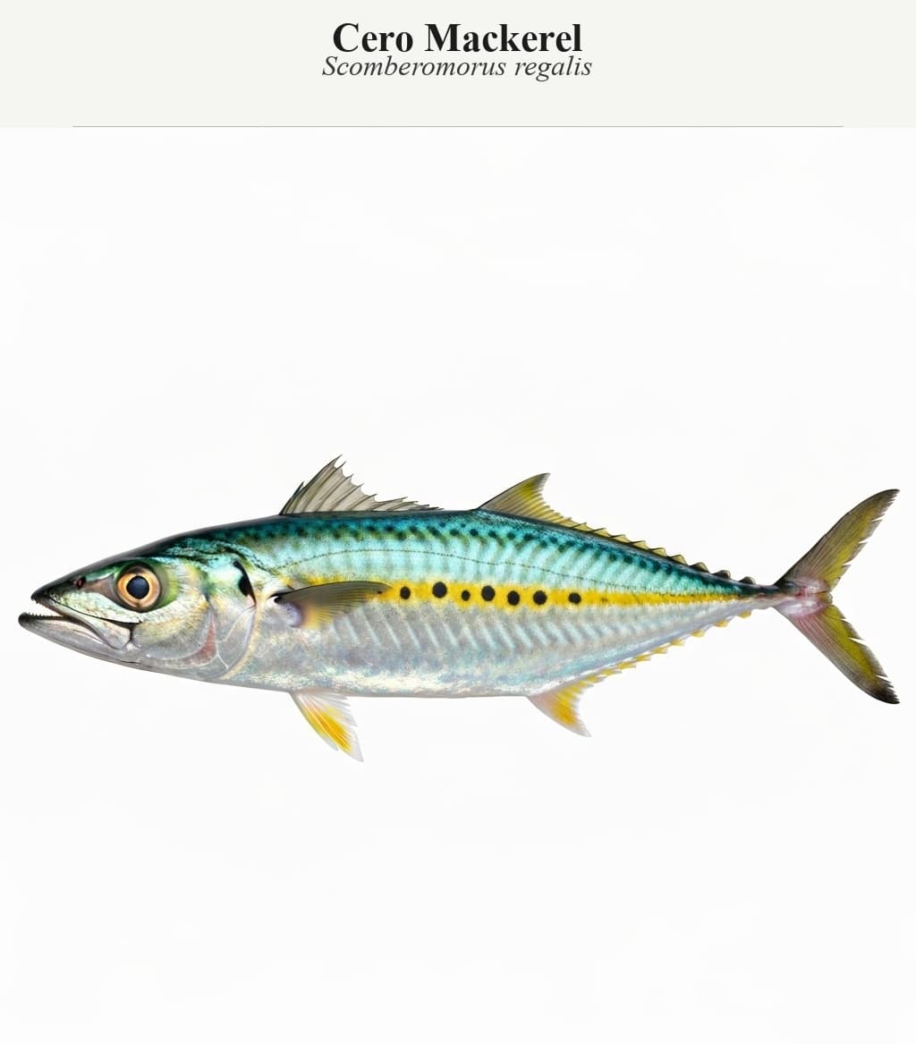 Cero Mackerel identification plate