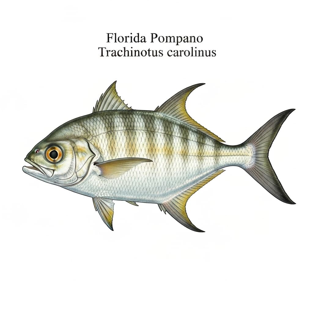 Florida Pompano identification plate