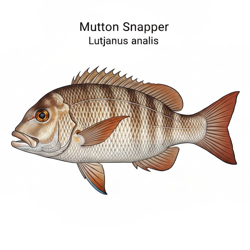 Mutton Snapper identification plate