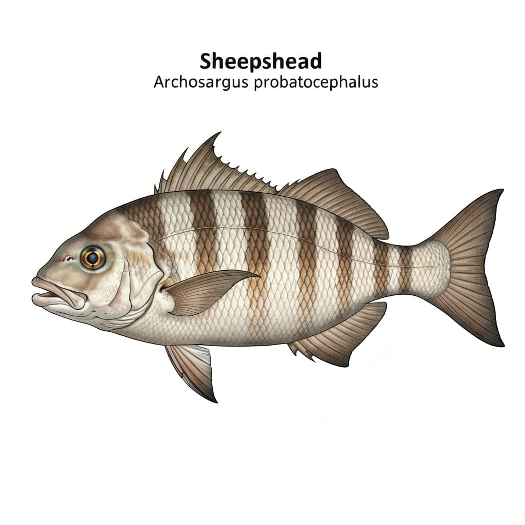 Sheepshead identification plate