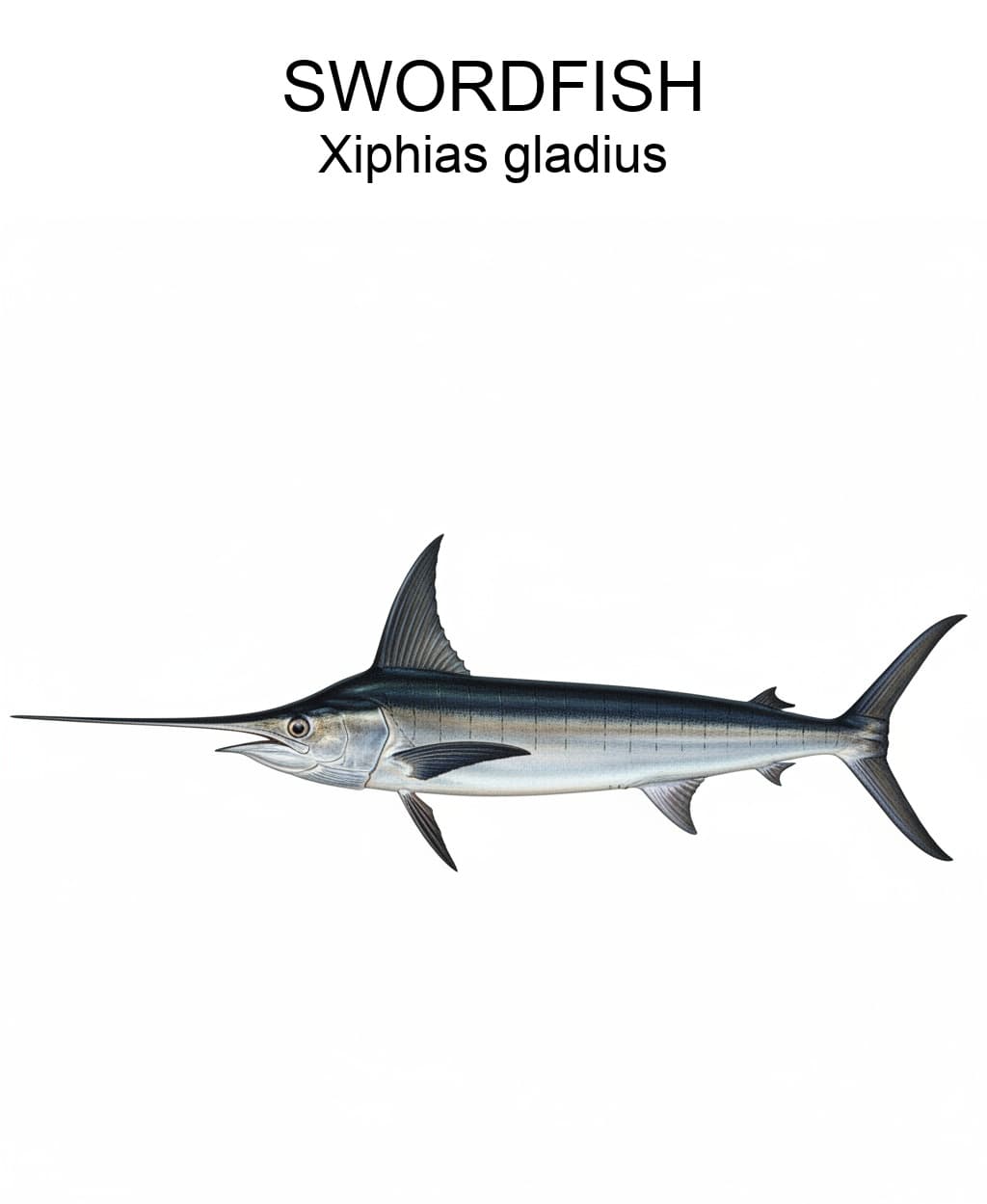 Swordfish identification plate