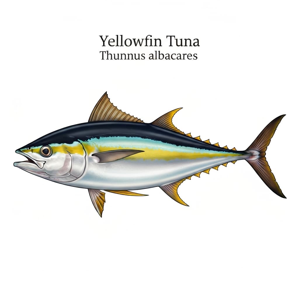 Yellowfin Tuna identification plate