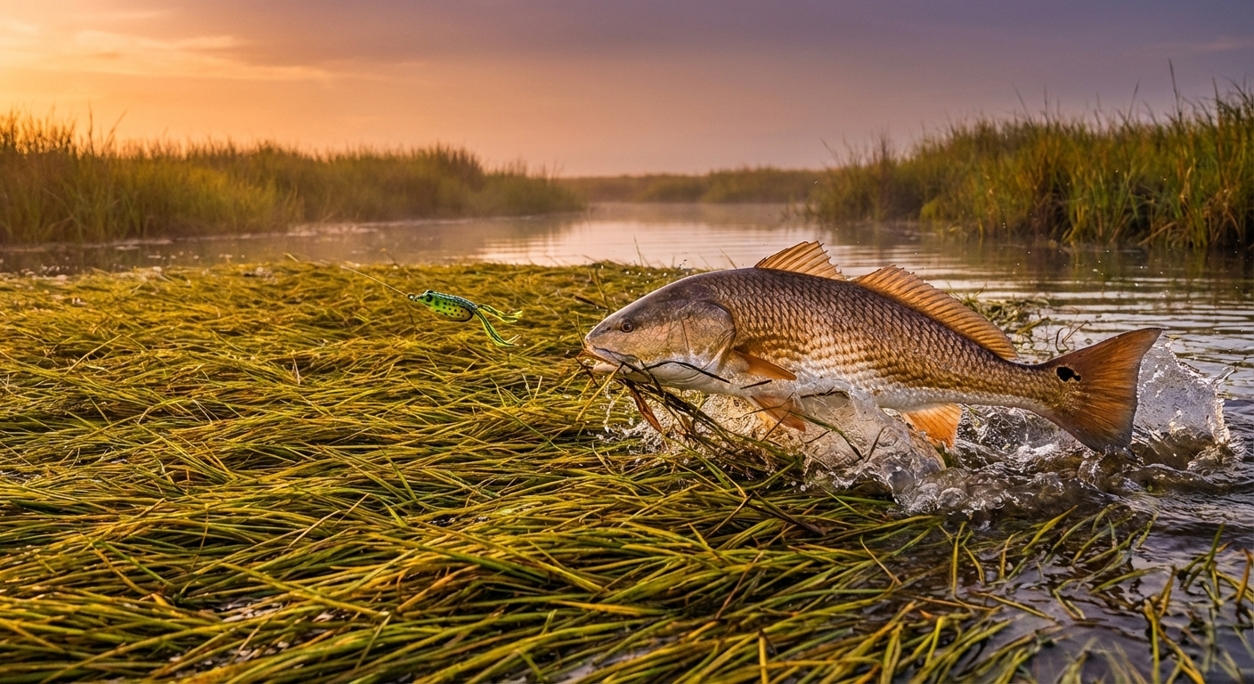 Mat Monsters: Taming Calcasieu Redfish with Topwater Frogs
